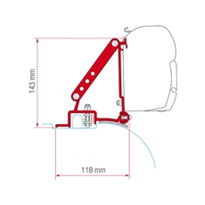 F45 brakett for DUCATO - JUMPER - BOXER - fra 2006